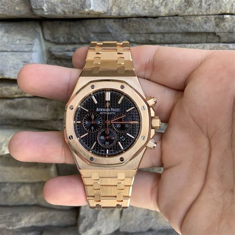 audemars piguet royal oak chronograph rose gold fake|royal oak watch n2122 price.